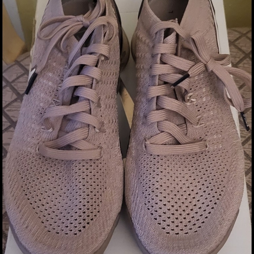 Stylish Beige Knit Sneakers